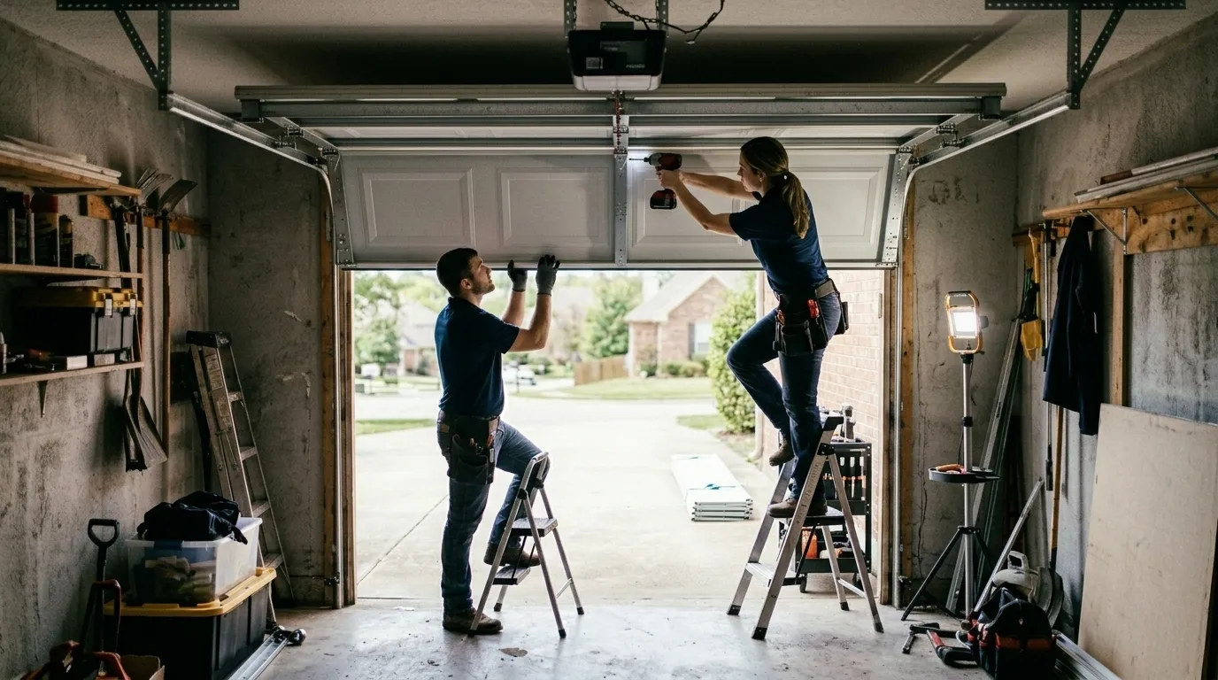 Garage door work by Mesquite Garage Door Pros in Mesquite, NV